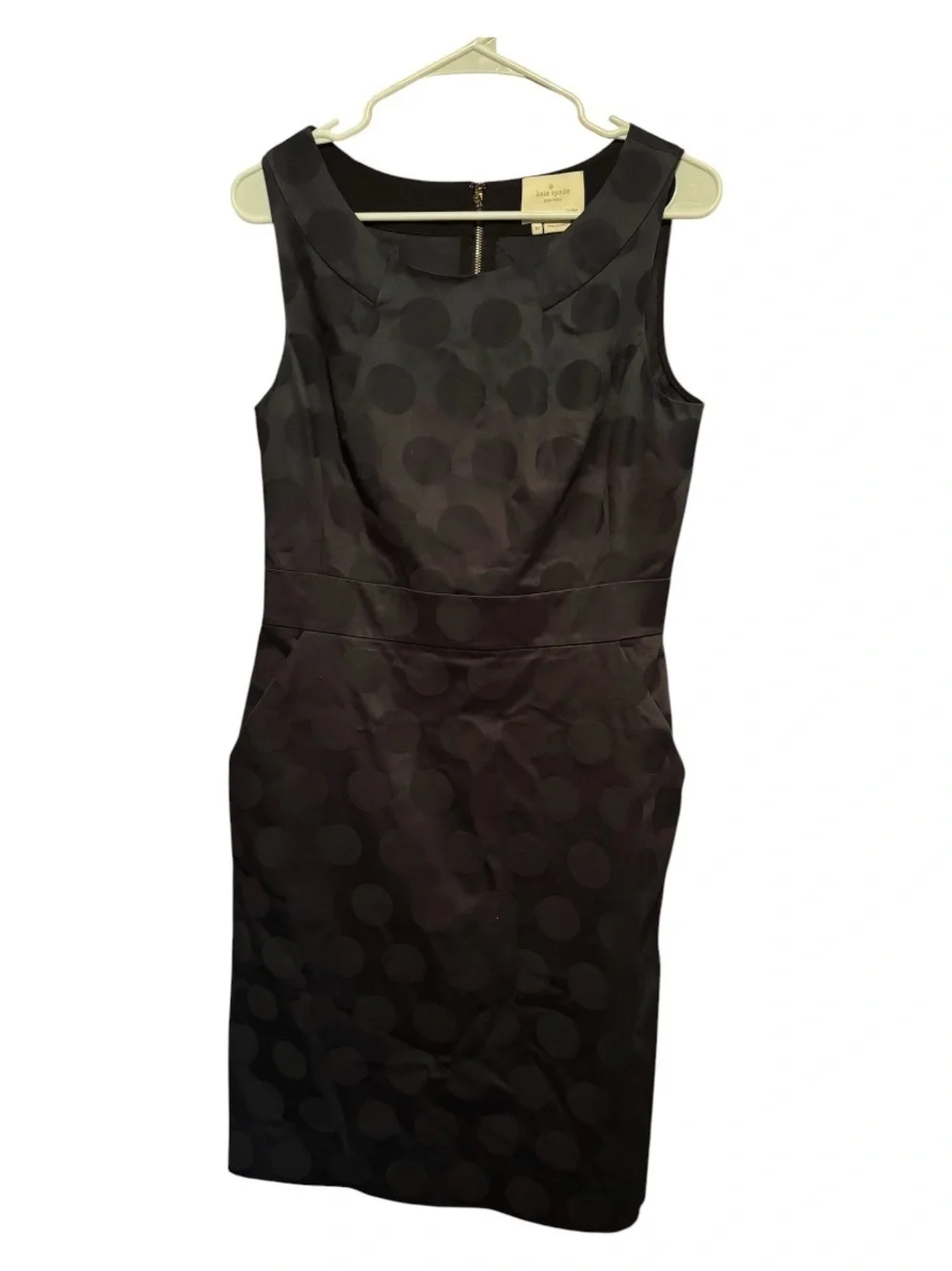 Kate Spade Alme Polka Dot Dress Black Size 10 EUC Worn Once